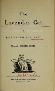 Cover of: The lavender cat