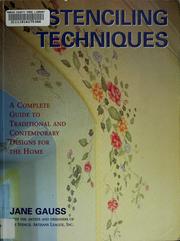 Cover of: Stenciling techniques