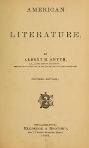 Cover of: American literature