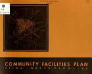 Cover of: Community facilities plan, Selma, North Carolina