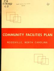 Cover of: Community facilities plan, Reidsville, North Carolina