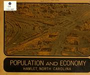Population and economy, Hamlet, North Carolina by North Carolina. Division of Community Planning