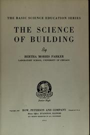 Cover of: The science of building