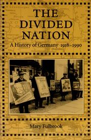 Cover of: The divided nation