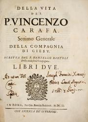 Cover of: Della vita del P. Vincenzo Carafa ...
