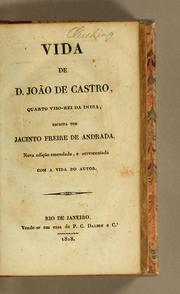 Cover of: Vida de d. João de Castro, quarto viso-rey da India