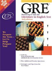GRE by Educational Testing Service., Graduate Record Examinations Board