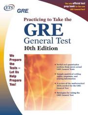 Cover of: GRE by Educational Testing Service., Graduate Record Examinations Board