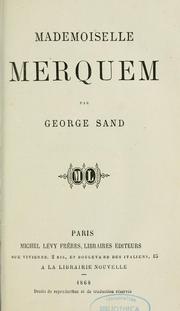 Mademoiselle Merquem by George Sand