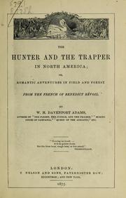 Cover of: The hunter and the trapper in North America
