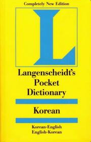 Langenscheidt's pocket Korean dictionary : Korean-English, English-Korean