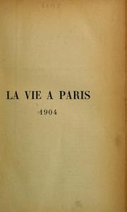 Cover of: La vie à Paris, 1895-1905