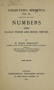 Cover of: Numbers by W. Wynn Westcott