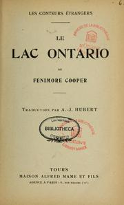 Cover of: Les conteurs étrangers: le lac Ontario de Fenimore Cooper