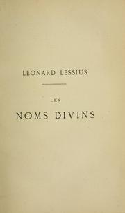Cover of: Les noms divins