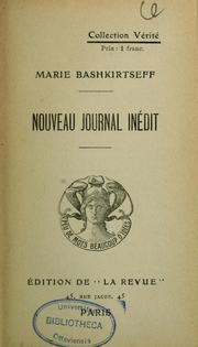 Cover of: Nouveau journal inédit by Marie Bashkirtseff