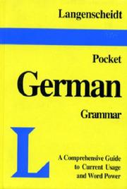 Langenscheidt's pocket German grammar