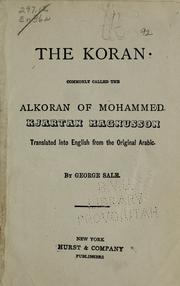 Cover of: The Koran, commonly called the Alkoran of Mohammed