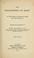 Cover of: The philosophy of Kant as contained in extracts from his own writings