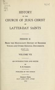 Cover of: History of the Church of Jesus Christ of Latter-day Saints