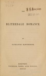 Cover of: The Blithedale romance