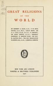 Cover of: Great religions of the world