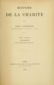 Cover of: Histoire de la charité