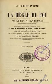 Cover of: Le protestantisme et la r`egle de foi