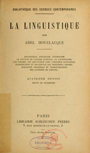 Cover of: La Linguistique