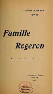 Famille Rogeron by Gabriel Rogeron