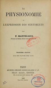 Cover of: La physionomie et l'expression des sentiments