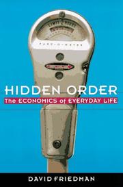 Cover of: Hidden Order by David D. Friedman