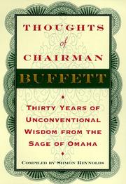 Cover of: Thoughts of Chairman Buffett: thirty years of unconventional wisdom from the sage of Omaha