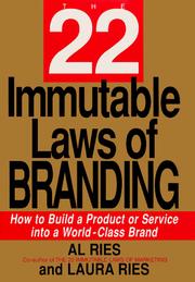 Cover of: The 22 immutable laws of branding: how to build a product or service into a world-class brand