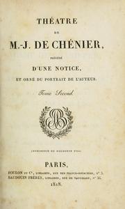 Cover of: Théâtre: Précédé d'une notice et orné du portrait de l'auteur