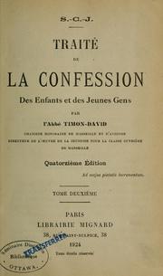 Cover of: Traité de la confession des enfants et des jeunes gens