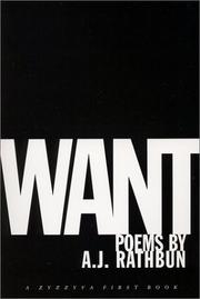 Cover of: Want