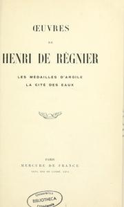 Cover of: Oeuvres de Henri de Régnier