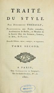 Cover of: Traité du style