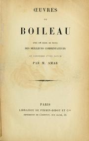 Oeuvres de Boileau by Boileau