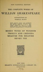 Cover of: The complete works of William Shakespeare |
