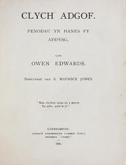 Clych adgof by Edwards, Owen Morgan Sir