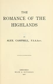 Cover of: The romance of the Highlands