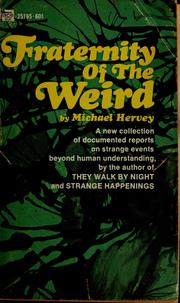 Cover of: Fraternity of the weird