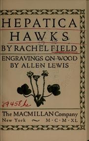 Cover of: Hepatica Hawks by Rachel Field
