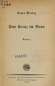 Cover of: Das Kreuz im Venn by Clara Viebig