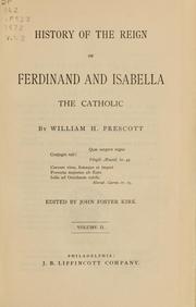 Cover of: History of the reign of Ferdinand and Isabella the Catholic