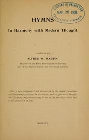 Cover of: Hymns in harmony with modern thought