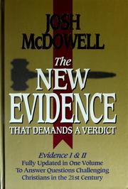 Cover of: The new evidence that demands a verdict