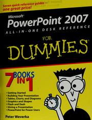 Cover of: PowerPoint 2007 all-in-one desk reference for dummies